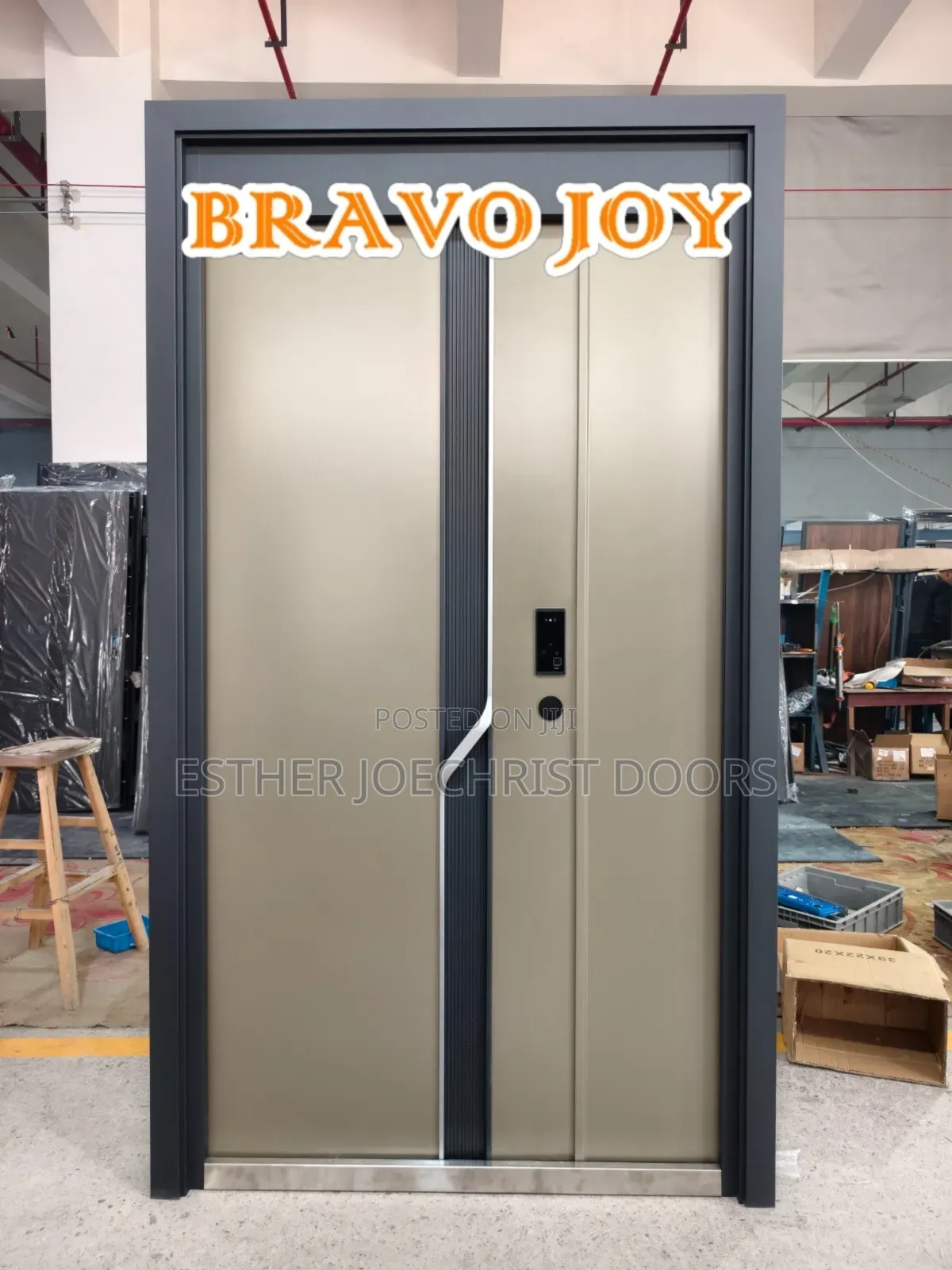High Grade Fireproof Smart Door With Big Display