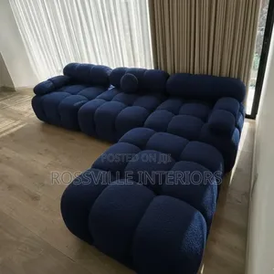 Big Size Bubble L Shape Sofa – Perfect for Family Seating