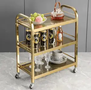 Stainless Steel Titanium Food Trolley for Restaurant