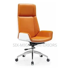 Executive Comfort Faux Leather Swivel Office Chair