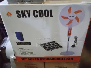 Sky Cool 16 Inches Solar Rechargeable Standing Fan