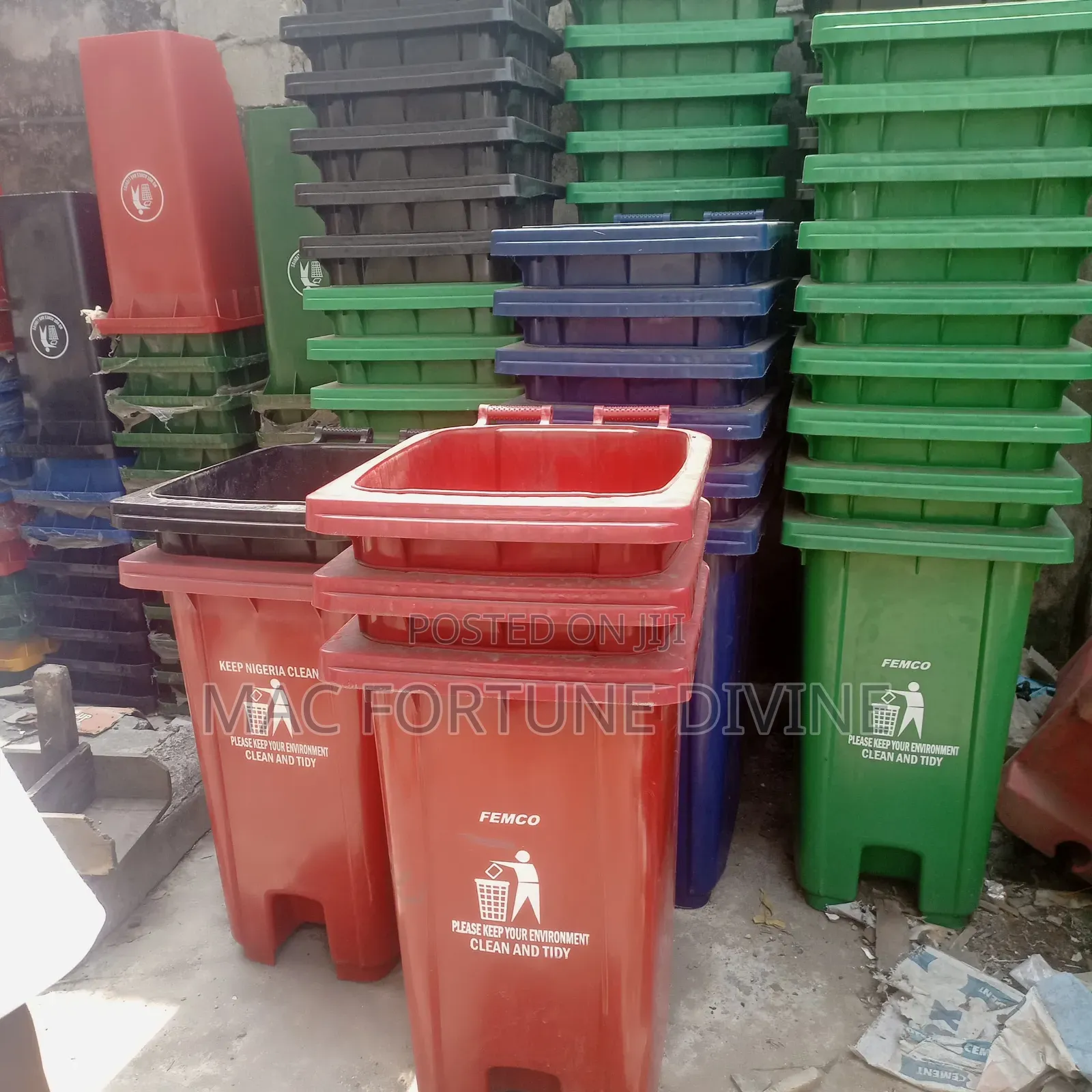 Femco Plastic Waste Bins