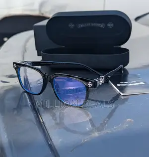 See Through Luxury Chrome Men's Glasses