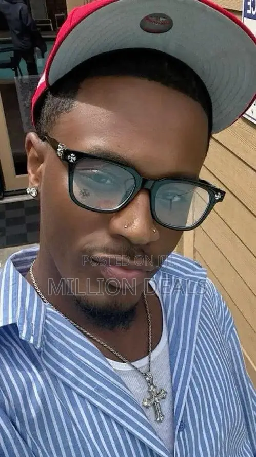 See Through Luxury Chrome Men's Glasses
