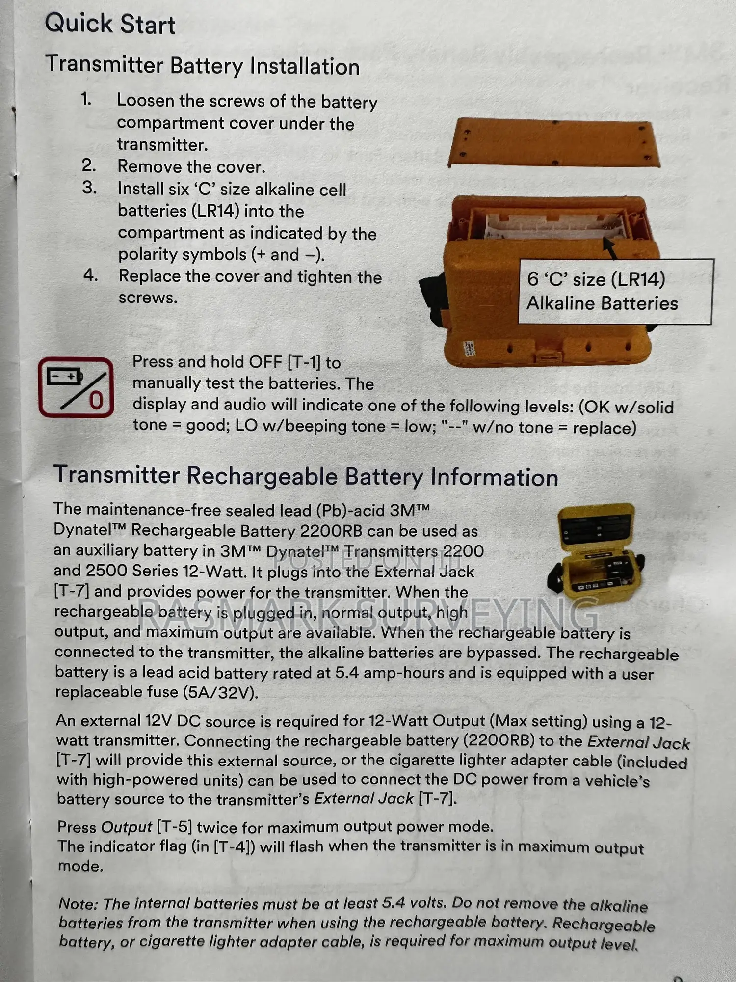 3m Dynatel Cable/Pipe/Fault/Ems Locator