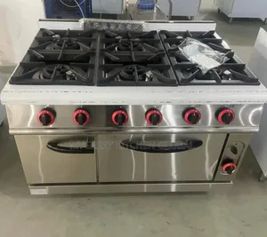 Gas Cooker 6burners With Oven Cabinet