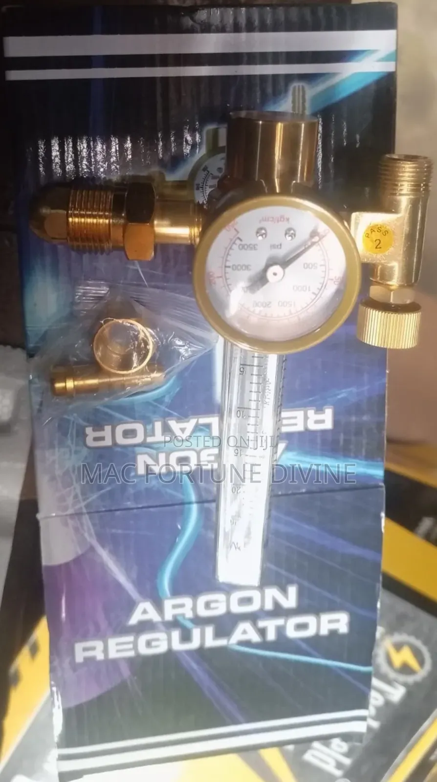 Argon Regulator Gauge With A Flow Meter