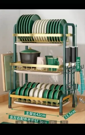 Multifunctional Dish Drying Bowl Rack Compact Kitchen Drainer