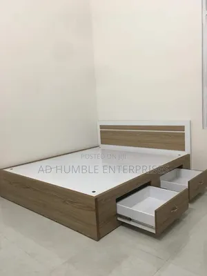 Wooden Bedframe With Under Drawer