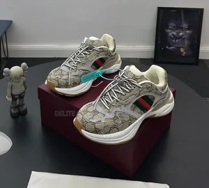 *2025 Gucci Nuevas Zapatillas Deportivas Casual Sneakers “Beige”