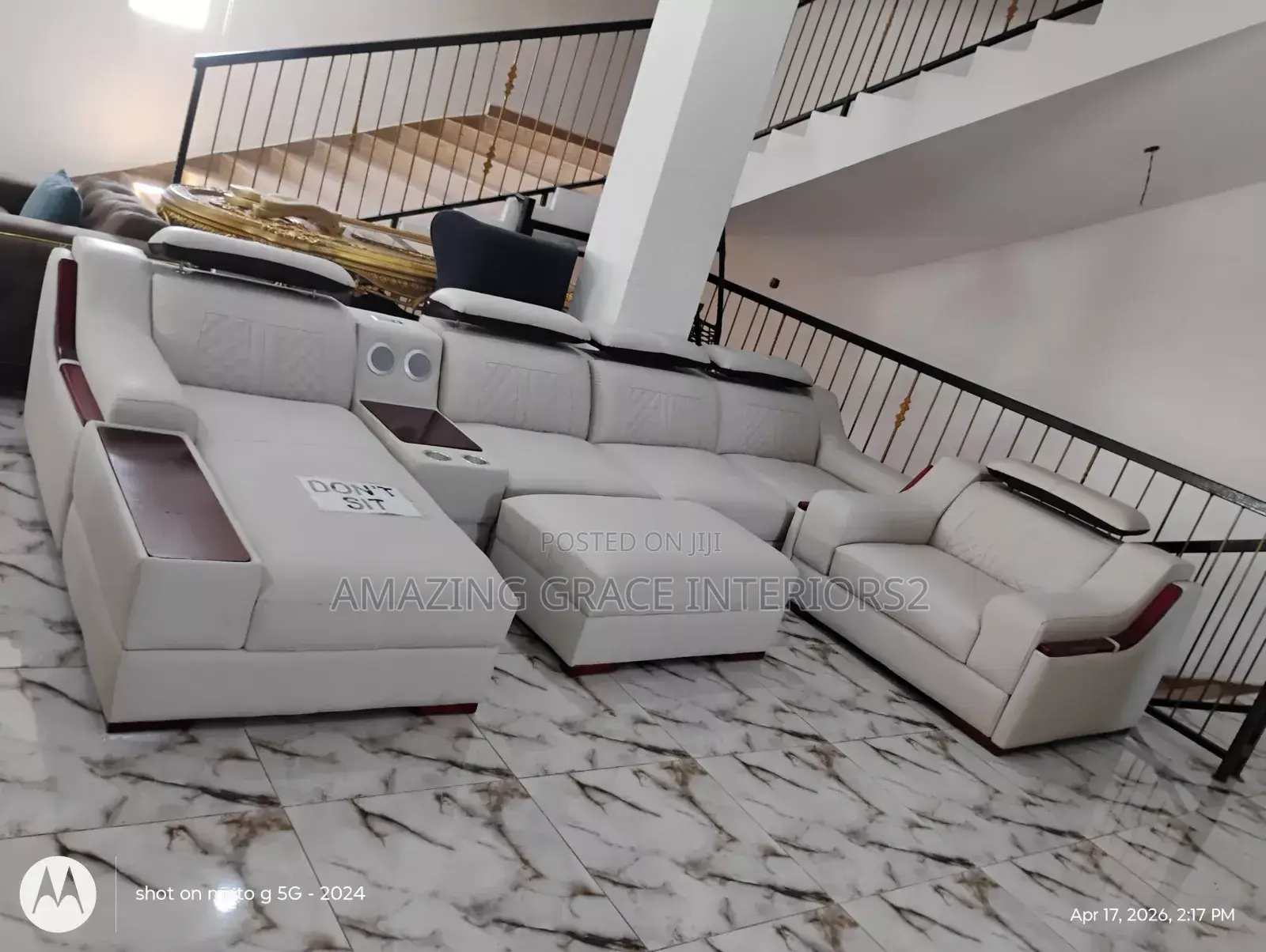 Imported L Shape Sofa With Bluetooth