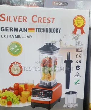 Silver Crest Blender 2.0 L With Two Cup Grinder