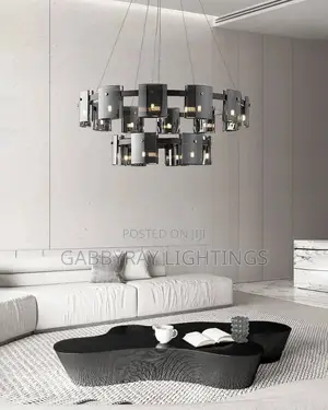 Smoky Glass 2step Chandelier