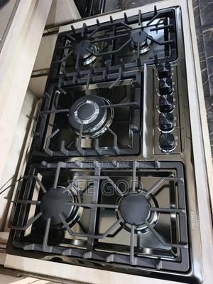 Original Phiima 90cm Built-in 5 Burners Black Stainless Steel Gas Hob