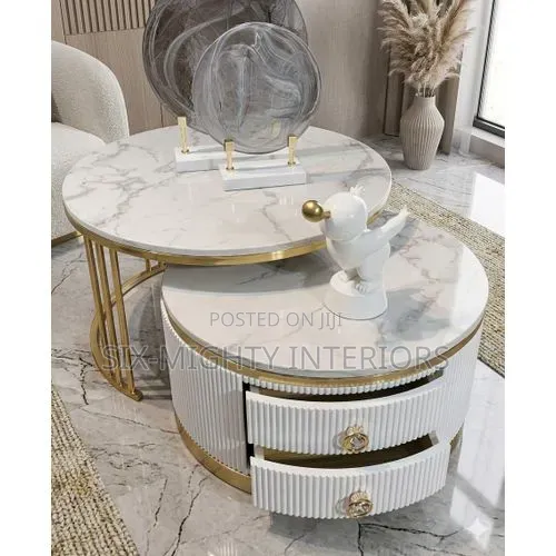 Marble Top With 2 Storage Drawers -