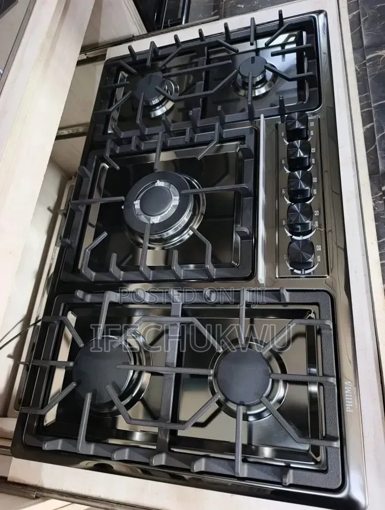 Original Phiima German Technology Built-in 5 Burners Gas Cooker Copper