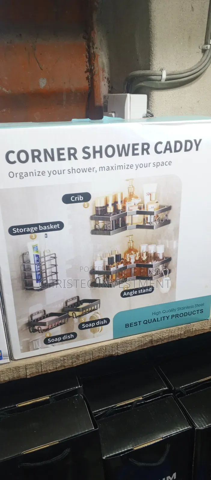 5 in 1 Corner Bathroom Shower Caddy