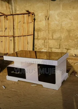 Modern Center Table (White Black)