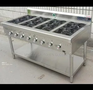 Gas Cooker 8 Burners Without Oven Cabinet