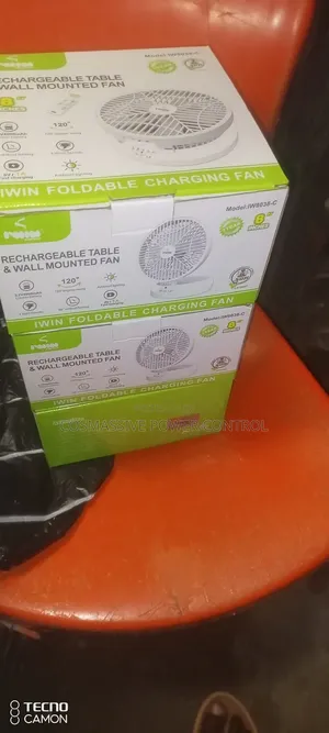 Iwin 8"Foldable Charging Table Fan