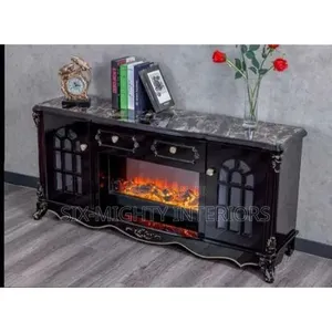 High Class Television Shelve With Electric Fireplace