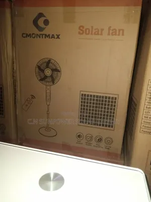 16-Inches Cmontmax Rechargeable Solar Fan