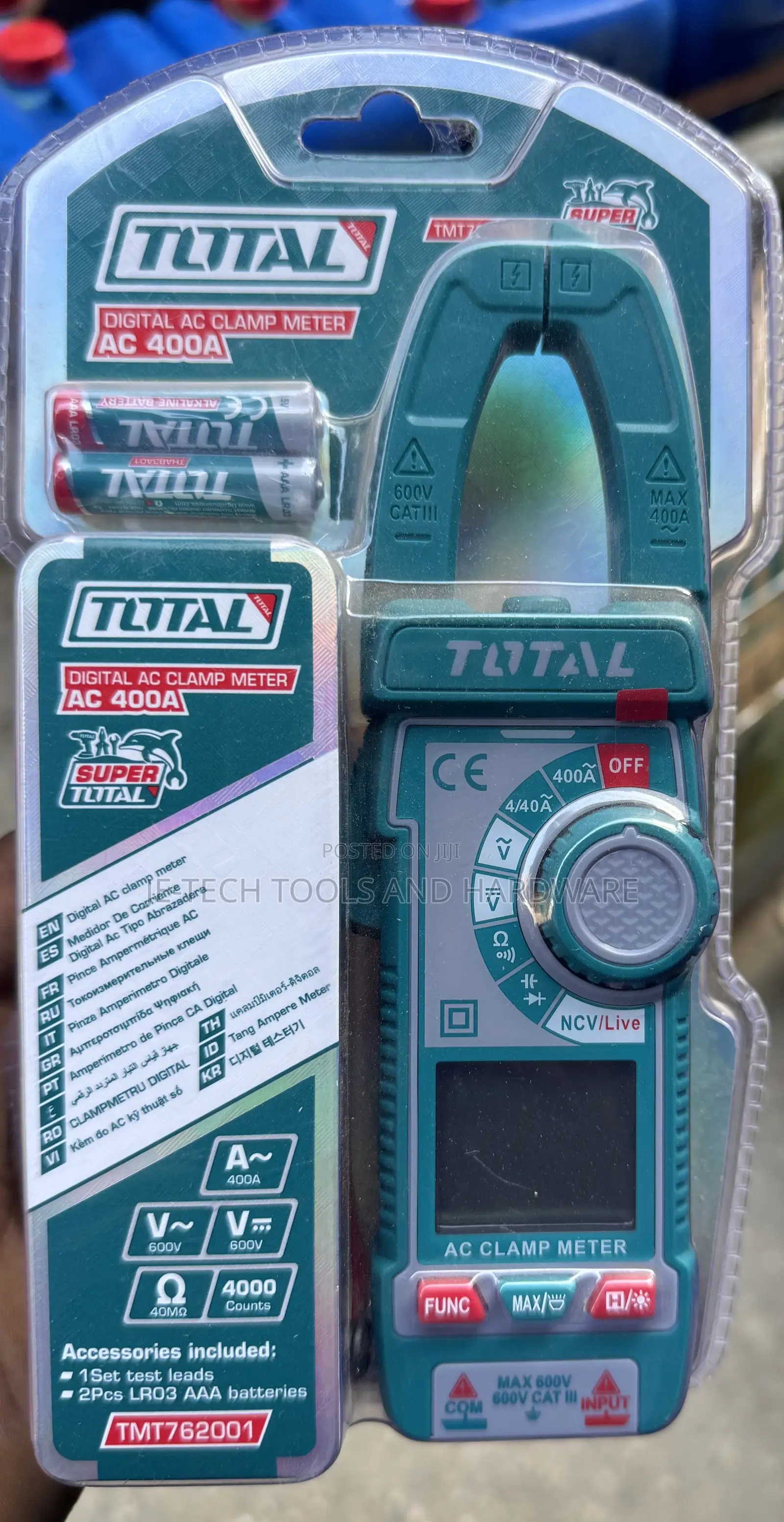 Total Tmt762001 Digital Ac Clamp Meter