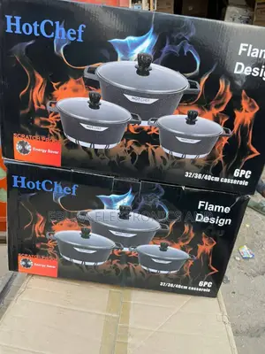 6 PCS Hotchef Big Granite Pot/Cookware SetIs Available