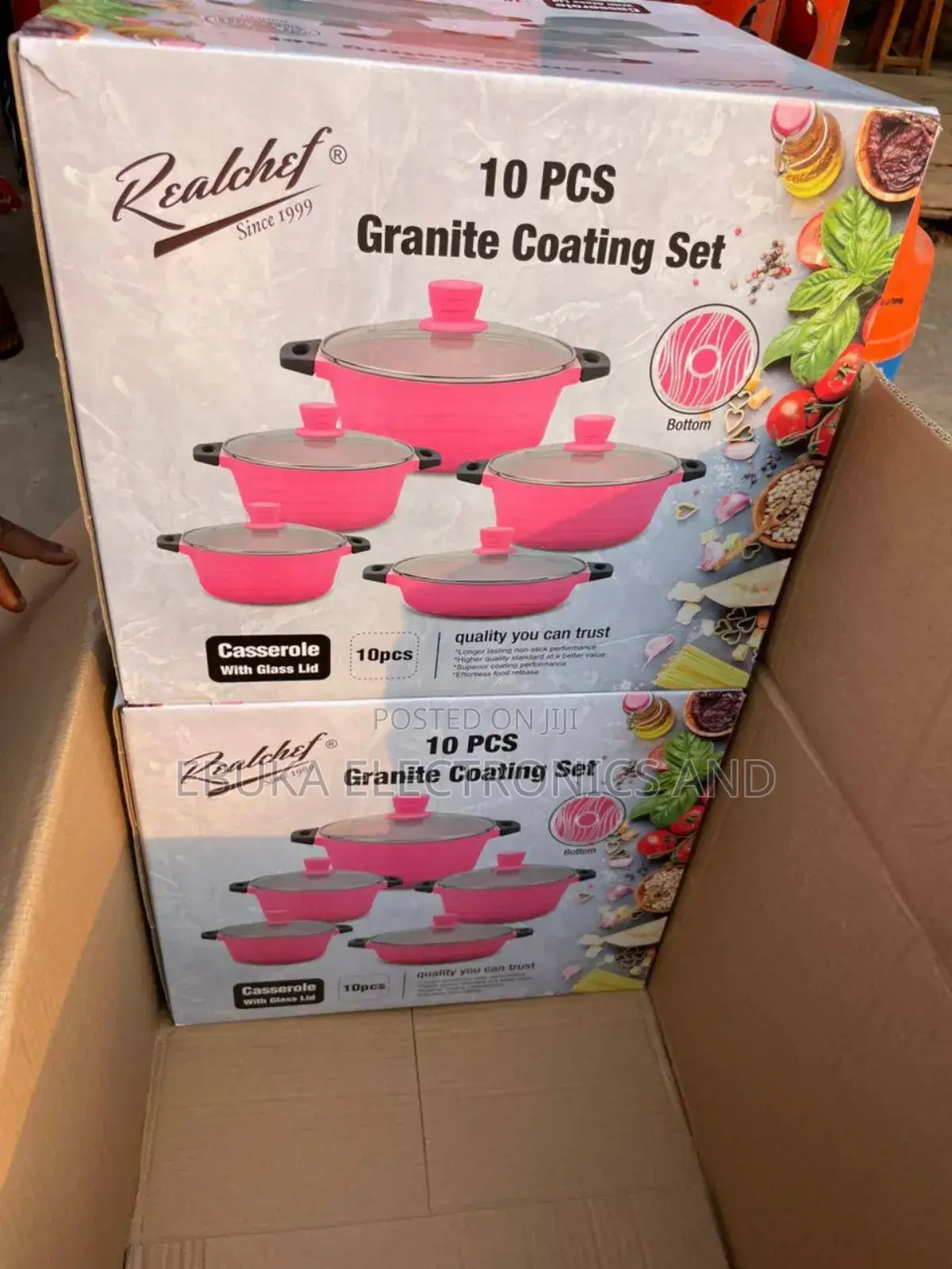 10 PCS Realchef Granite Pot/Cookware SetIs Available