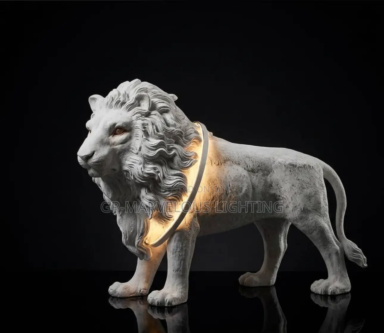 Lion Stature Led Standing Light