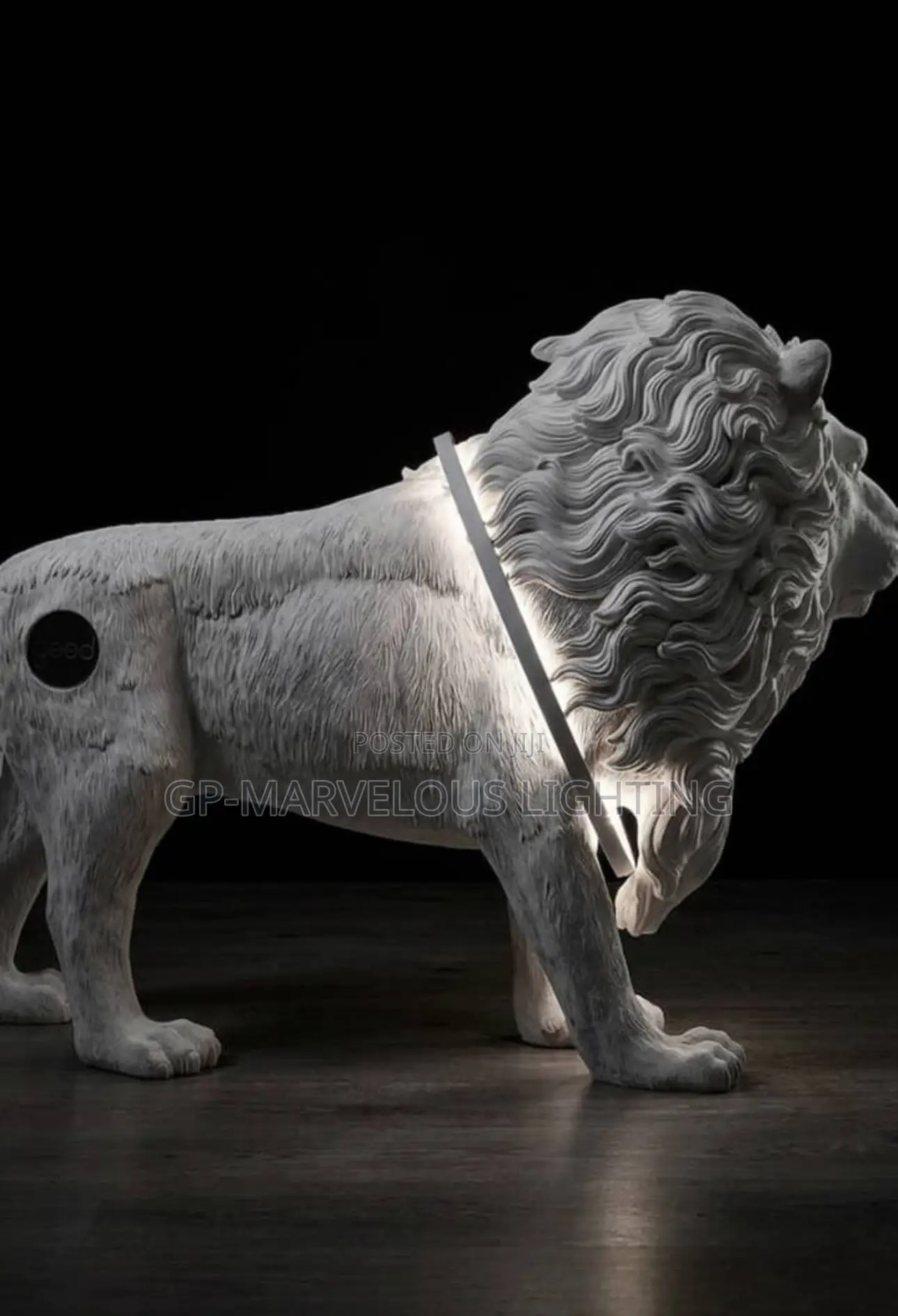 Lion Stature Led Standing Light