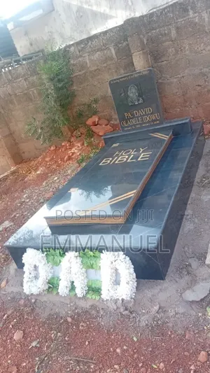 Durable Tombstone Design (Holy Bible Style) + Installation