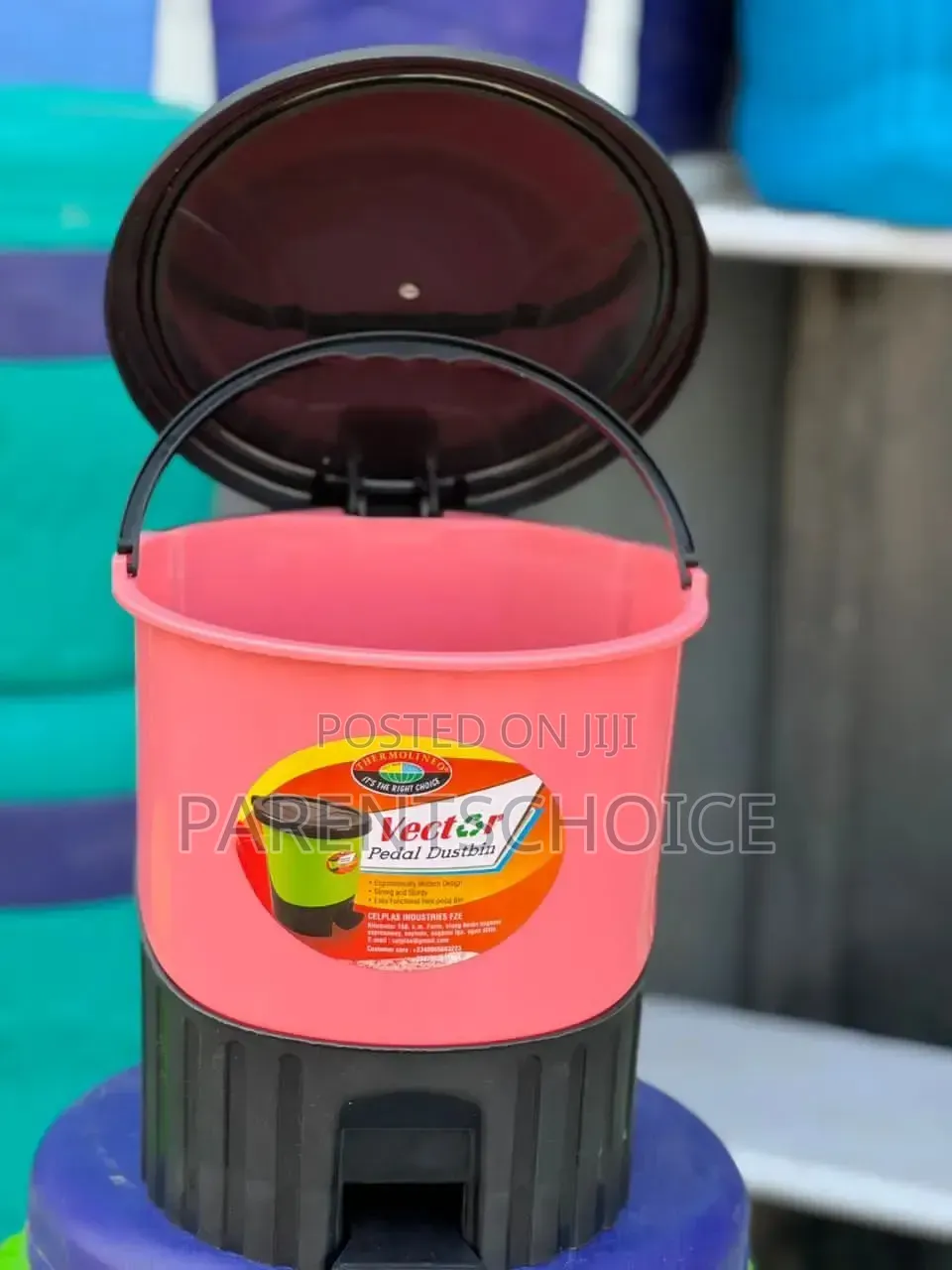 Plastic 3l Dustbin For Car, Home, Office Use