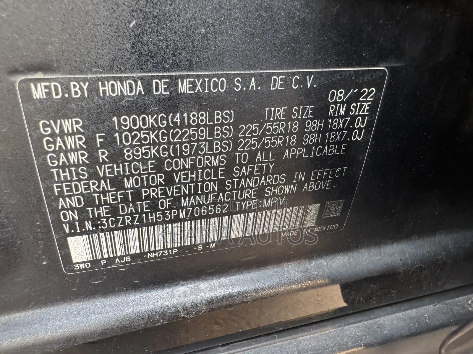 Honda HR-V Sport AWD CVT 2023 Black
