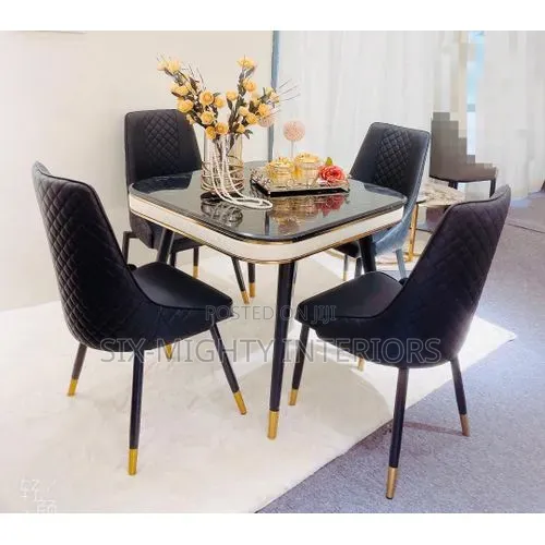 4seater Luxurious Marble Top Dining Table