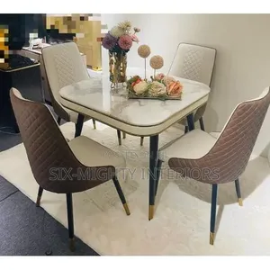 4seater Luxurious Marble Top Dining Table