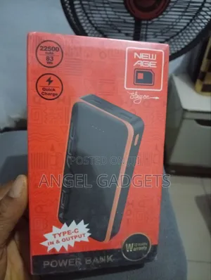 Newage Y107 Promax Is22,500mah,Is Afast Charging Wit Typecinput/Output