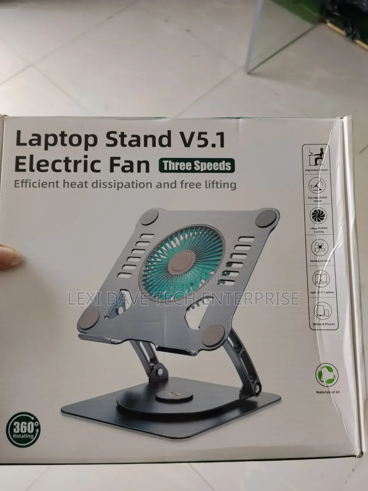 Laptop Stand V5.1 Electric Fan