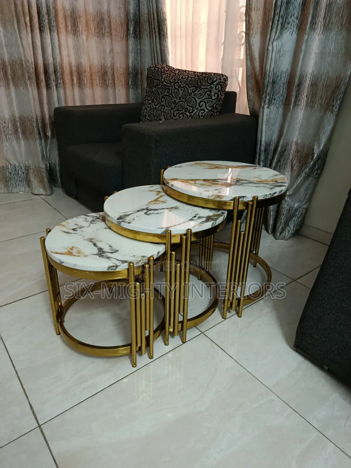 Executive 3in1 Marble Side Stool