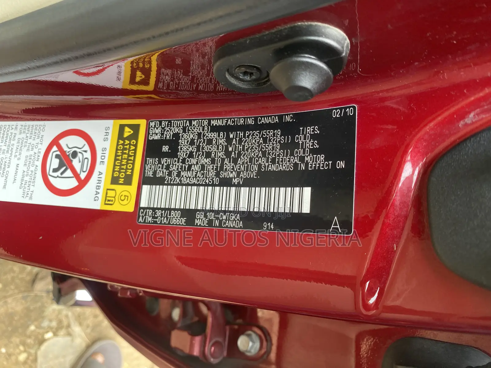 Lexus RX 350 2011 Red