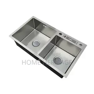 82x45cm Kitchen Sink With Knife Rack and Soap Dispenser
