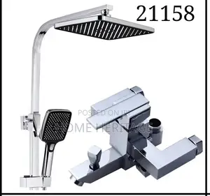 Heavy Gage Chrome Standing Shower