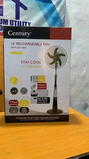 Century 16’ Inches Rechargeable Fan