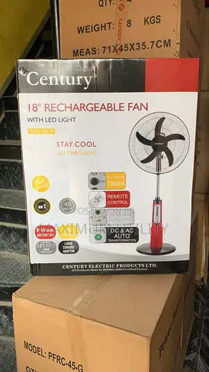 Century 18 Inches Rechargeable Standing Fan