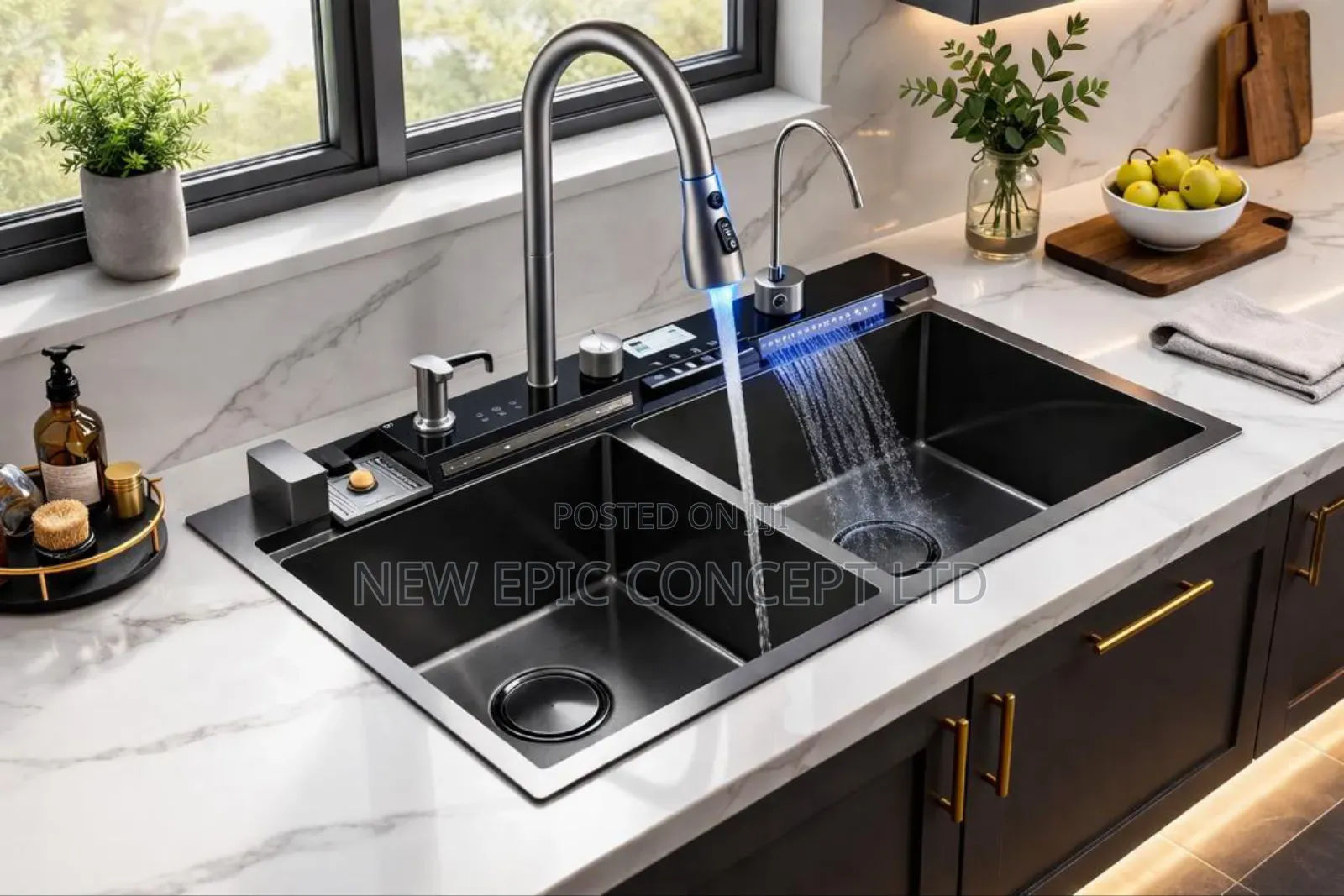 Special Double Kitchen Sink With Complete Accessories