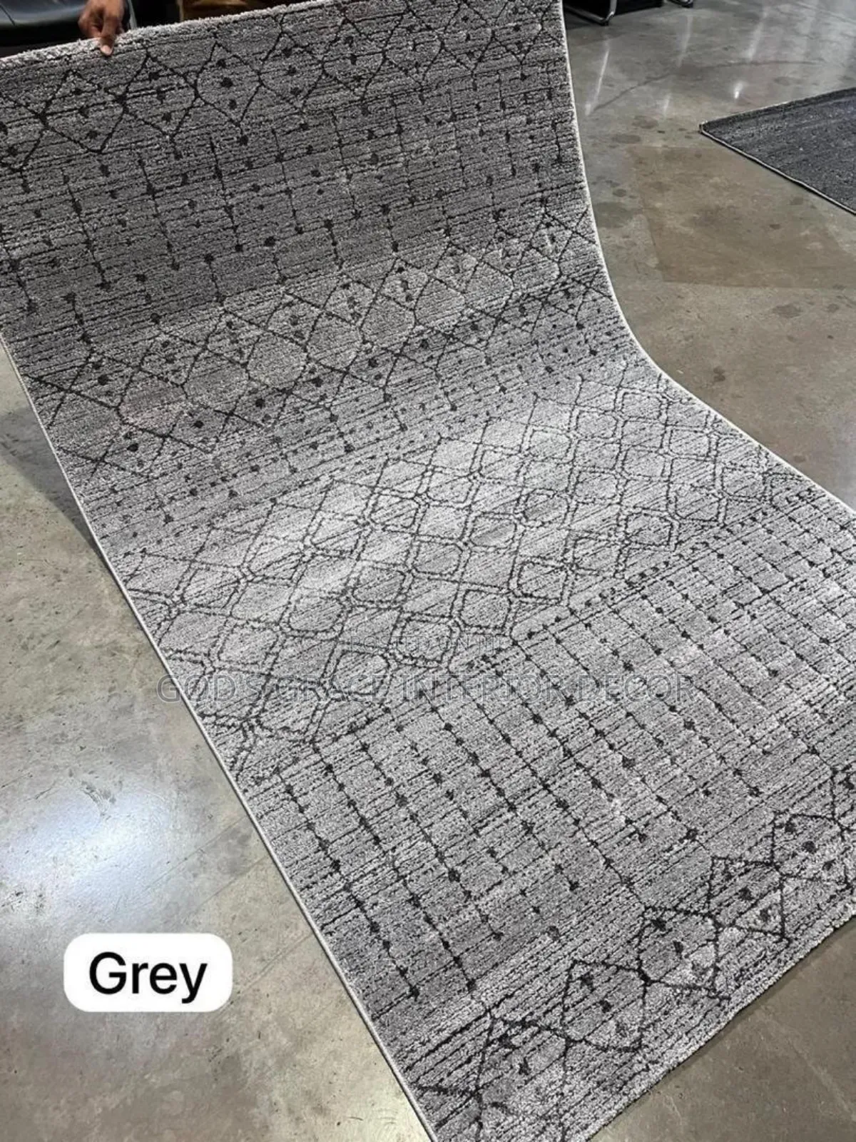 Turkish Grey Design Quality Center Rug 0034