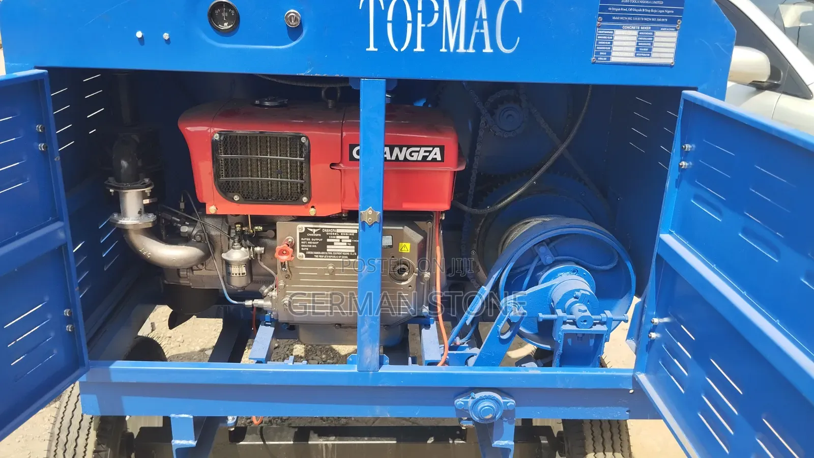 Heavy-Duty Portable Concrete Mixer Machine