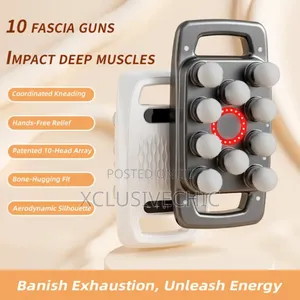 2026 New 10 Head Massage Gun Deep Tissue With 3 Modes 30 Intensities