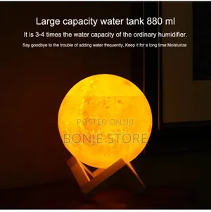 880ml 3d Moon Aroma Humidifier+ Free Aroma Oil