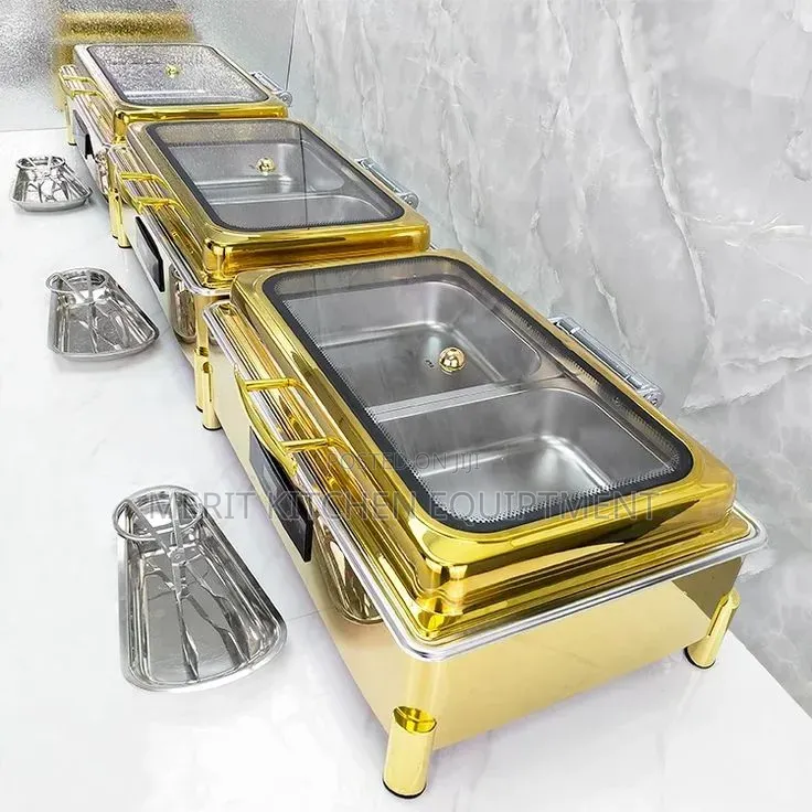 Gold Rectangular Chaffing Dish